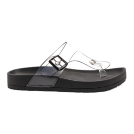 Seastar Chanclas transparentes negro