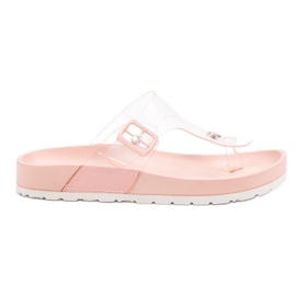 Seastar Chanclas transparentes rosa