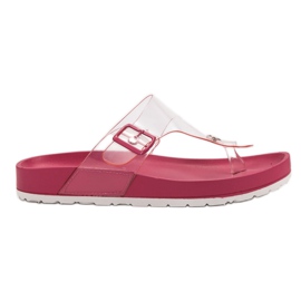 Seastar Chanclas transparentes rosa