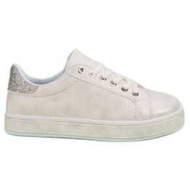 Calzado deportivo con cordones blanco