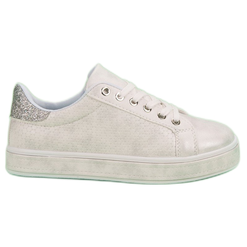 Calzado deportivo con cordones blanco