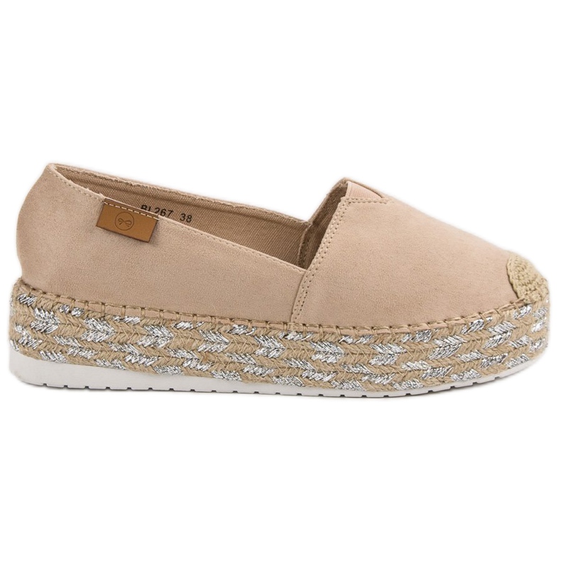 Forever Folie Alpargatas beige en la plataforma