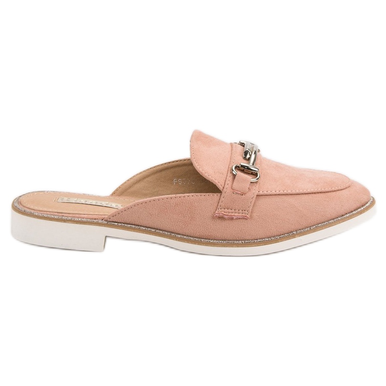 Pantuflas de mujer elegantes rosado
