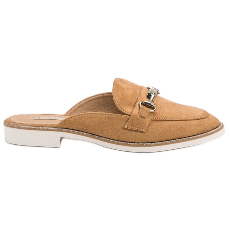 Pantuflas de mujer elegantes marrón Pantuflas de mujer elegantes marrón