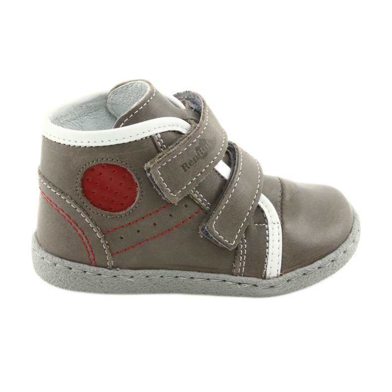 Ren But Chicos de cuero con velcro 1423 gris ren pero