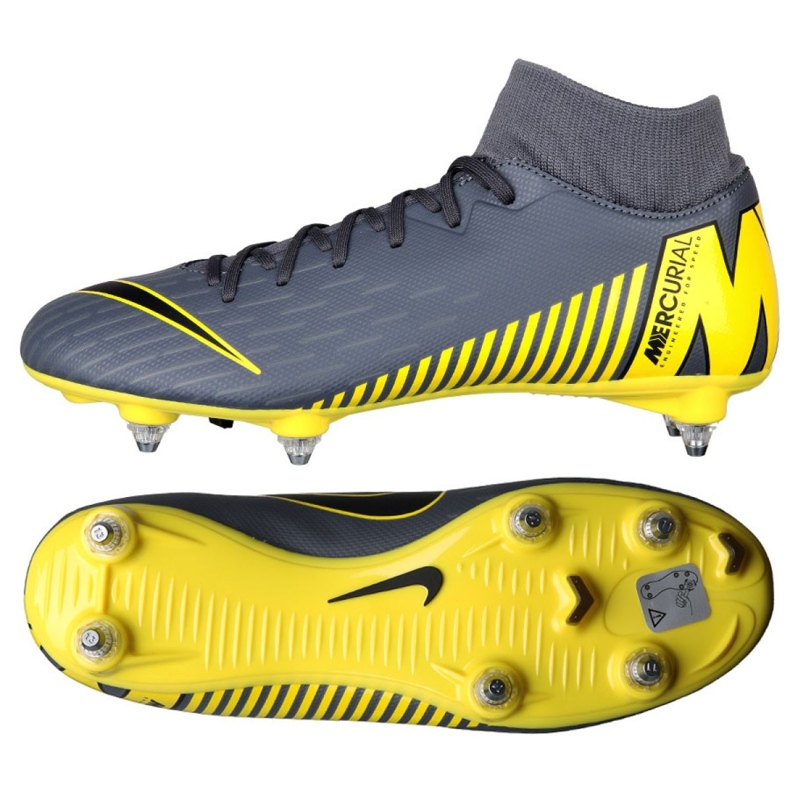 Zapatillas de fútbol Nike Mercurial Superfly 6 Academy Sg M AH7364-070 negro gris