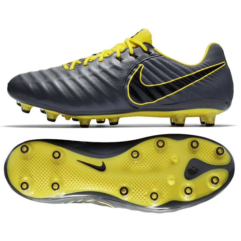 Calzado de fútbol Nike Tiempo Legend 7 Elite Ag Pro M AH7423-070 negro gris Calzado de fútbol Nike Tiempo Legend 7 Elite Ag Pro M AH7423-070 negro gris