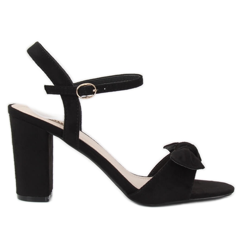 Sandalias negras en el poste GH1508 Negro Sandalias negras en el poste GH1508 Negro