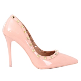 Zapatos de salón con alfiler Valentina rosa LL-76P Rosa rosado