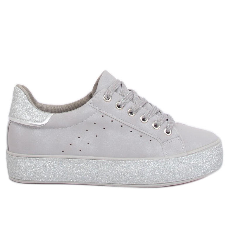 Gris Zapatillas de mujer grises R249
