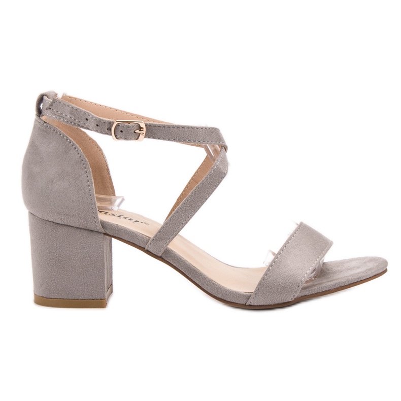 Seastar Sandalias de gamuza en una barra gris Seastar Sandalias de gamuza en una barra gris