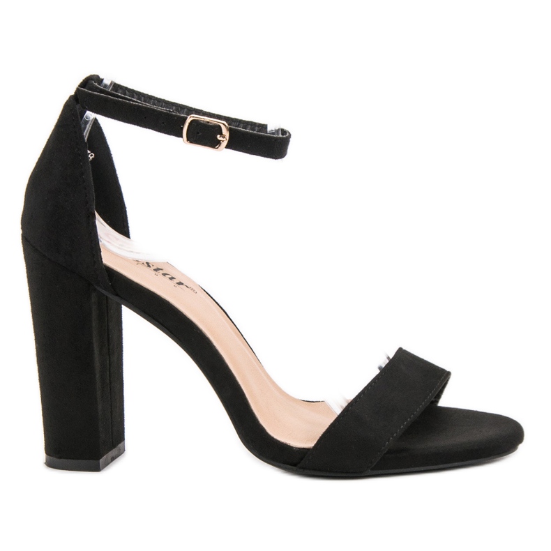 Seastar Sandalias sexy en una barra negro