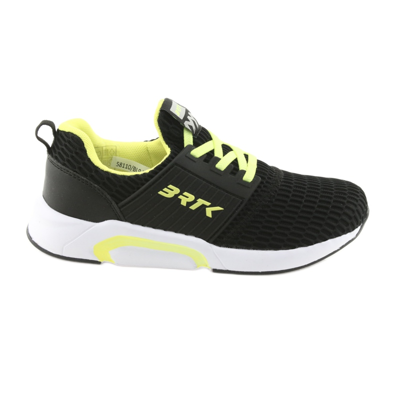 Bartek 55110 Zapatillas deportivas negras sin cordones negro amarillo