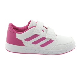 Zapatillas Adidas AltaSport CF K Jr D96828 blanco rosado