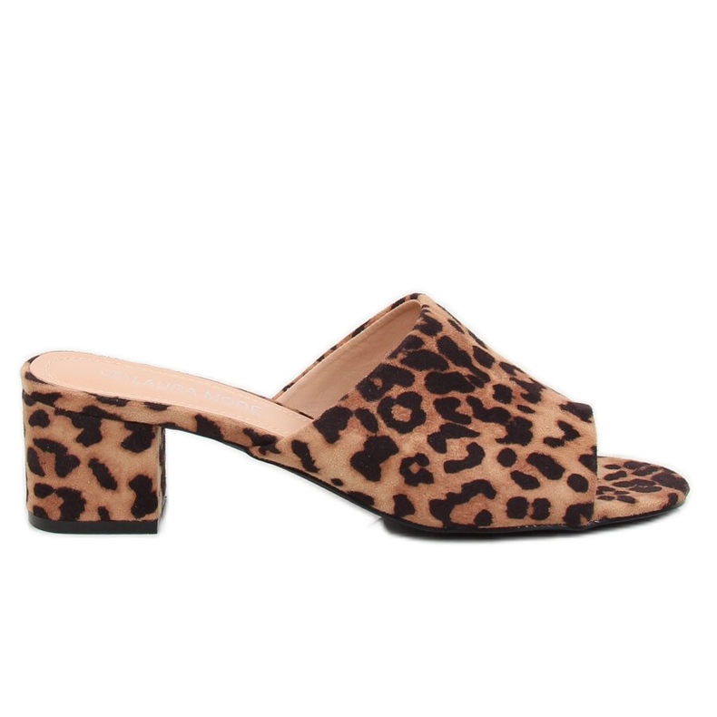 Leopardo de tacón alto QL-89 Leopard marrón Leopardo de tacón alto QL-89 Leopard marrón