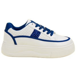 Creepers blancas con purpurina blanco