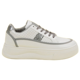 Creepers blancas con purpurina blanco