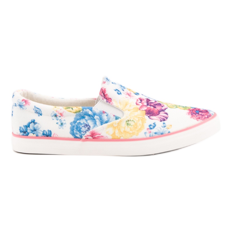 Yes Mile Slipony en flores blanco multicolor