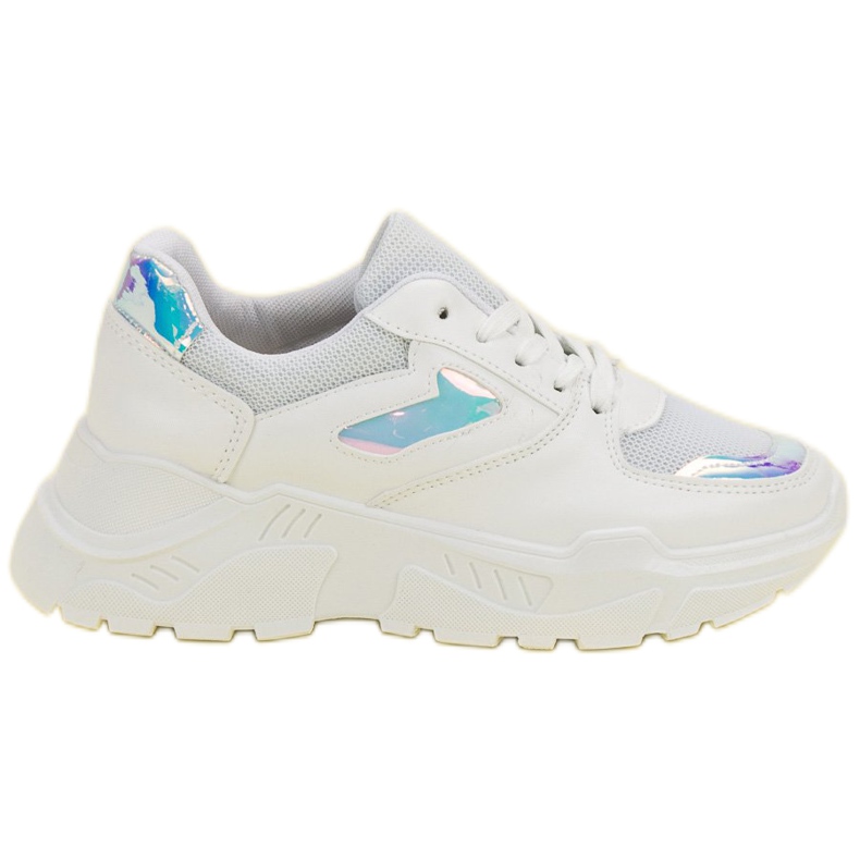Zapatillas Blancas Con Efecto Holo blanco