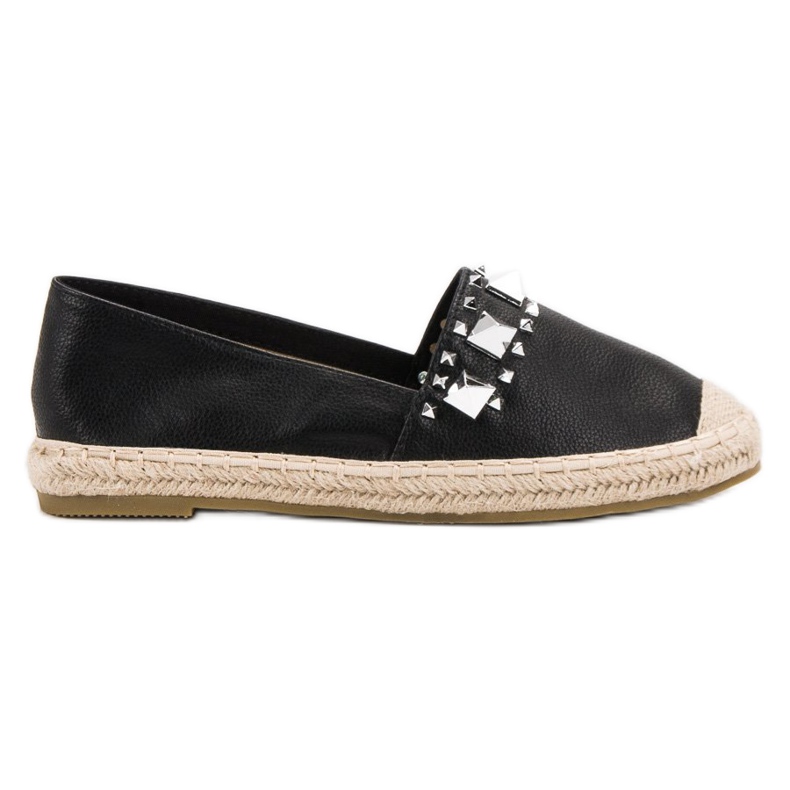 Bestelle Alpargatas Negras Con Tachuelas negro