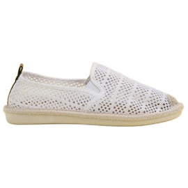 Zapatillas sin cordones con cordones blanco