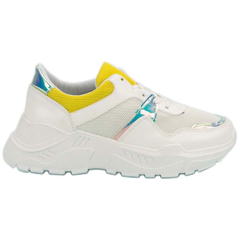SHELOVET Zapatillas cómodas blanco
