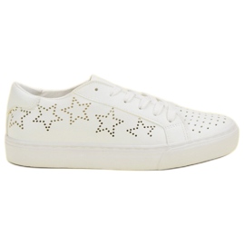 J. Star Deportivas Caladas Con Estrellas blanco
