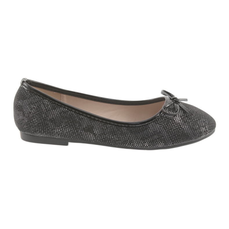 American Club Ballerinas de niñas con un arco lu17 negro