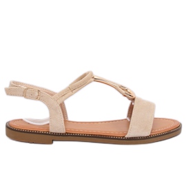 Sandalias de mujer beige WL024 Beige