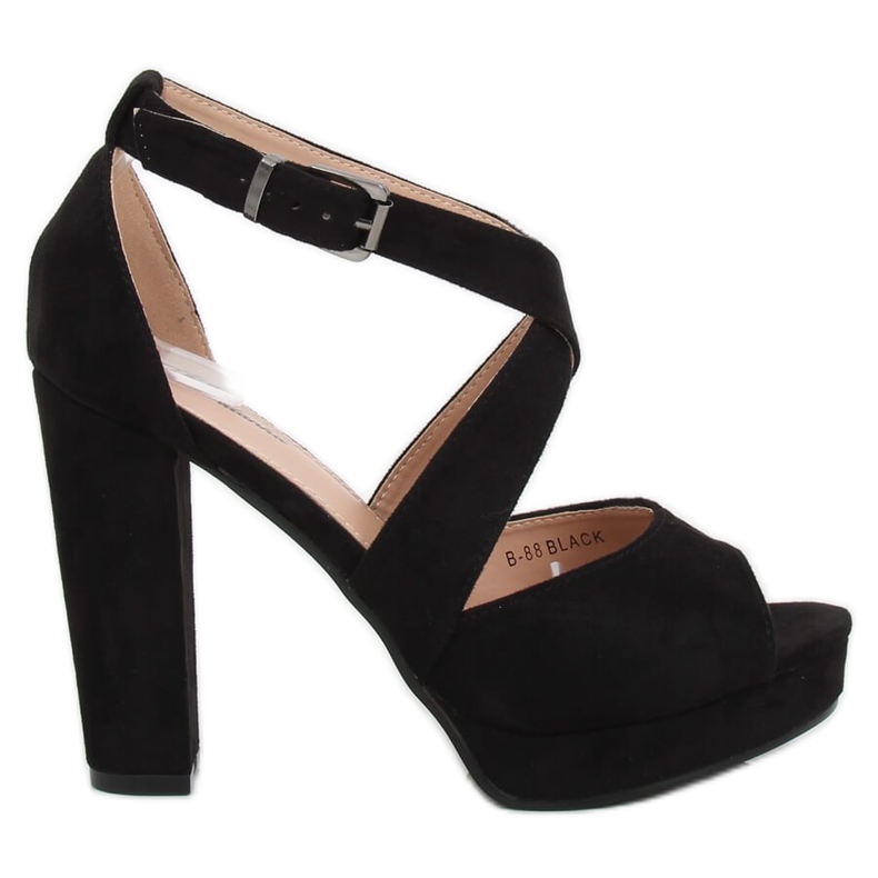 Sandalias negras en la plataforma B-88 Negra negro