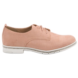 Seastar Zapatos empolvados con cristales rosado