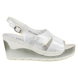 Sandalias ligeras en la cuña VINCEZA gris