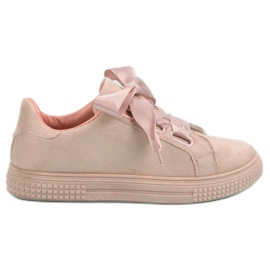 Bella Paris Zapatos deportivos de gamuza rosado Bella Paris Zapatos deportivos de gamuza rosado