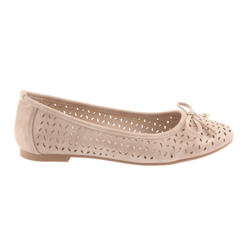 Bailarinas de mujer American Club LU13 beige dorado