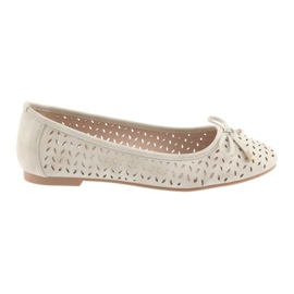 American Club LU13 bailarinas de mujer beige claro