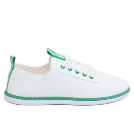 Zapatillas de mujer blanco y verde XJ-2918 Verde