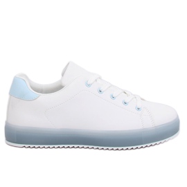 Deportivas blancas y azules de mujer 9118 Azul blanco