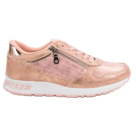 Zapatos deportivos rosas rosado