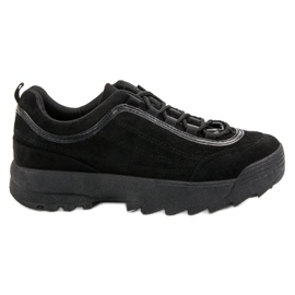 Zapatillas de ante negras negro