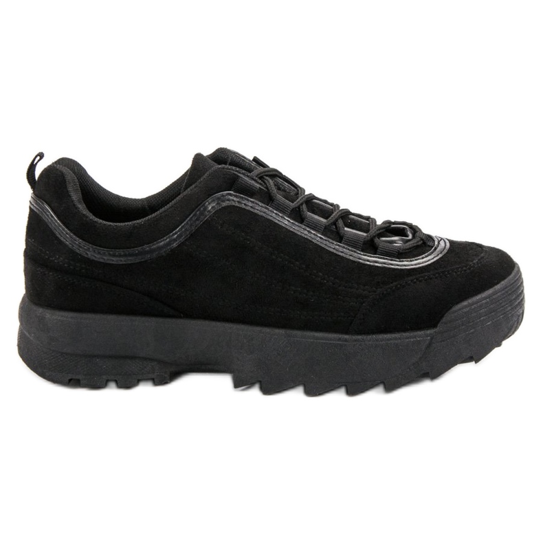 Zapatillas de ante negras negro