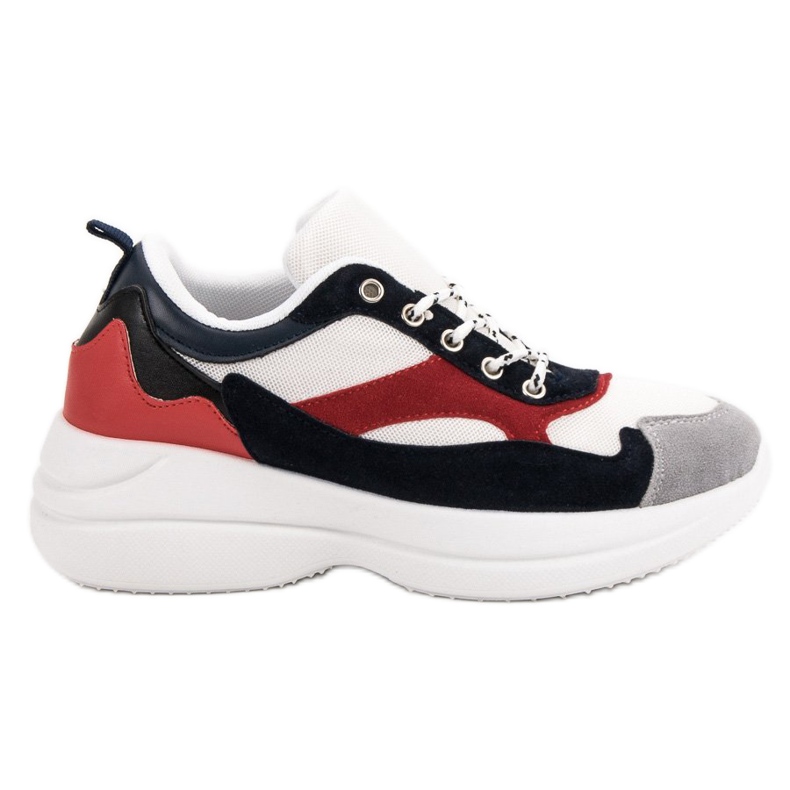 Calzado de moda en la plataforma blanco multicolor
