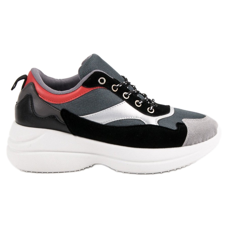 Calzado de moda en la plataforma gris multicolor Calzado de moda en la plataforma gris multicolor