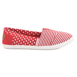 SHELOVET Slipons Textiles rojo