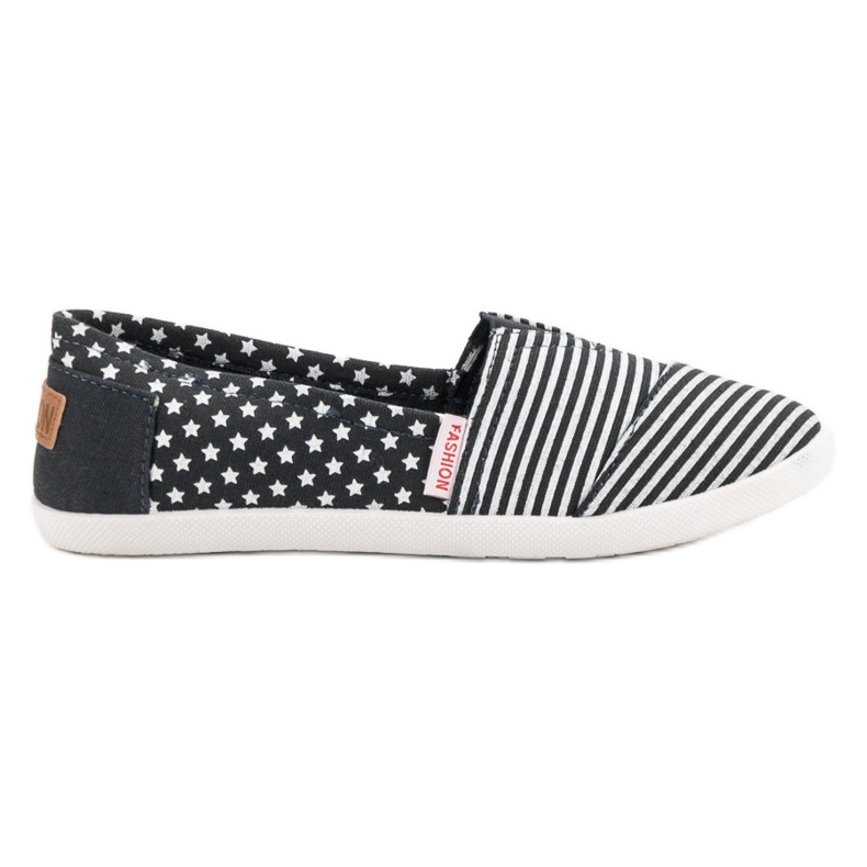 SHELOVET Slipons Textiles negro