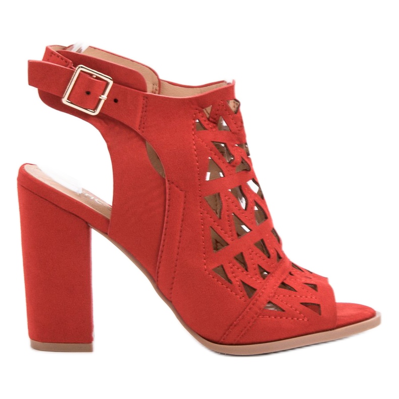 Chc Shoes Sandalias de calado rojo