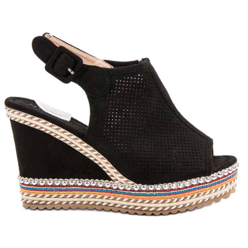 Nio Nio Sandalias de cuña incorporadas negro