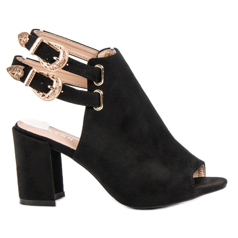 Erynn Sandalias de construcción elegante negro