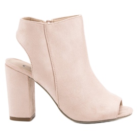 Ch. Creation Sandalias Cerradas Rosa Claro
