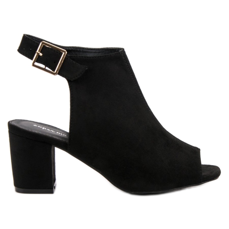 Super Mode Sandalias construidas en una barra negro Super Mode Sandalias construidas en una barra negro