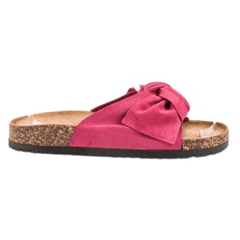 Anesia Paris Zapatillas de gamuza rosa